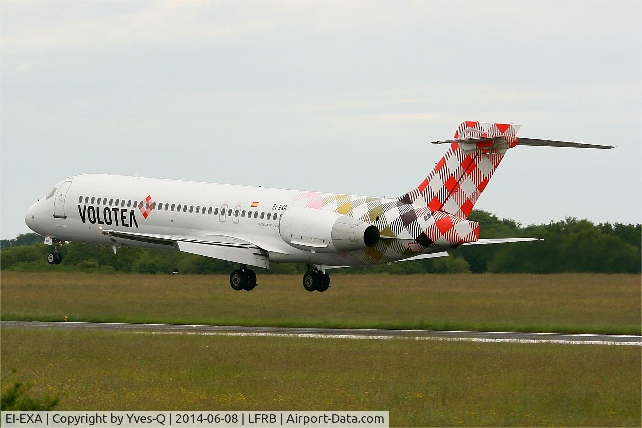 EI-EXA, 2003 Boeing 717-2BL C/N 55172, Boeing 717-2BL, Landing rwy 25L, Brest-Bretagne Airport (LFRB-BES)