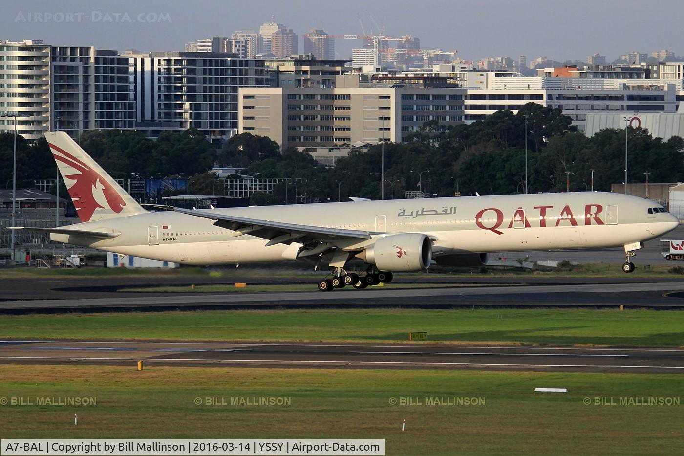 A7-BAL, 2010 Boeing 777-3DZ/ER C/N 38244, in from DOH