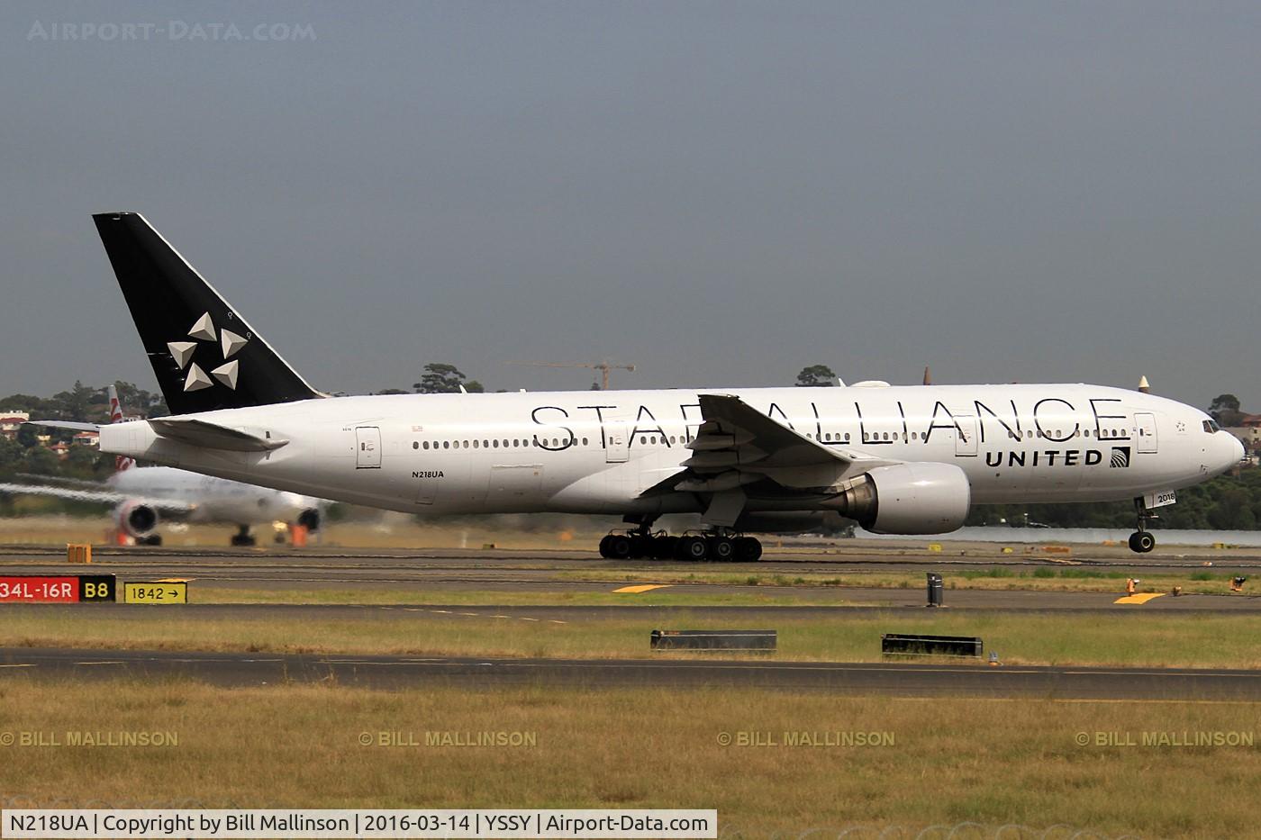N218UA, 2001 Boeing 777-222 C/N 30222, away back to LAX