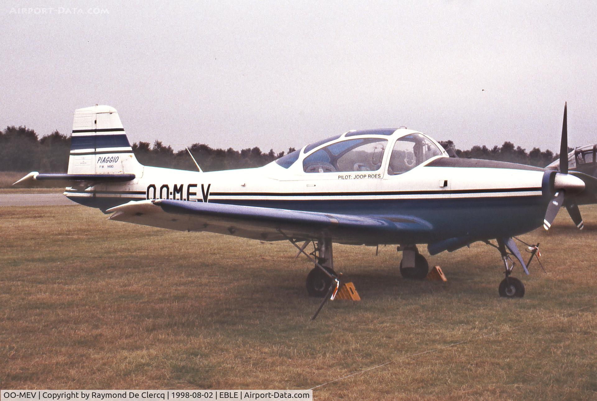 OO-MEV, 1959 Focke-Wulf FWP-149D C/N 053, Sanicole Airshow 1998.
