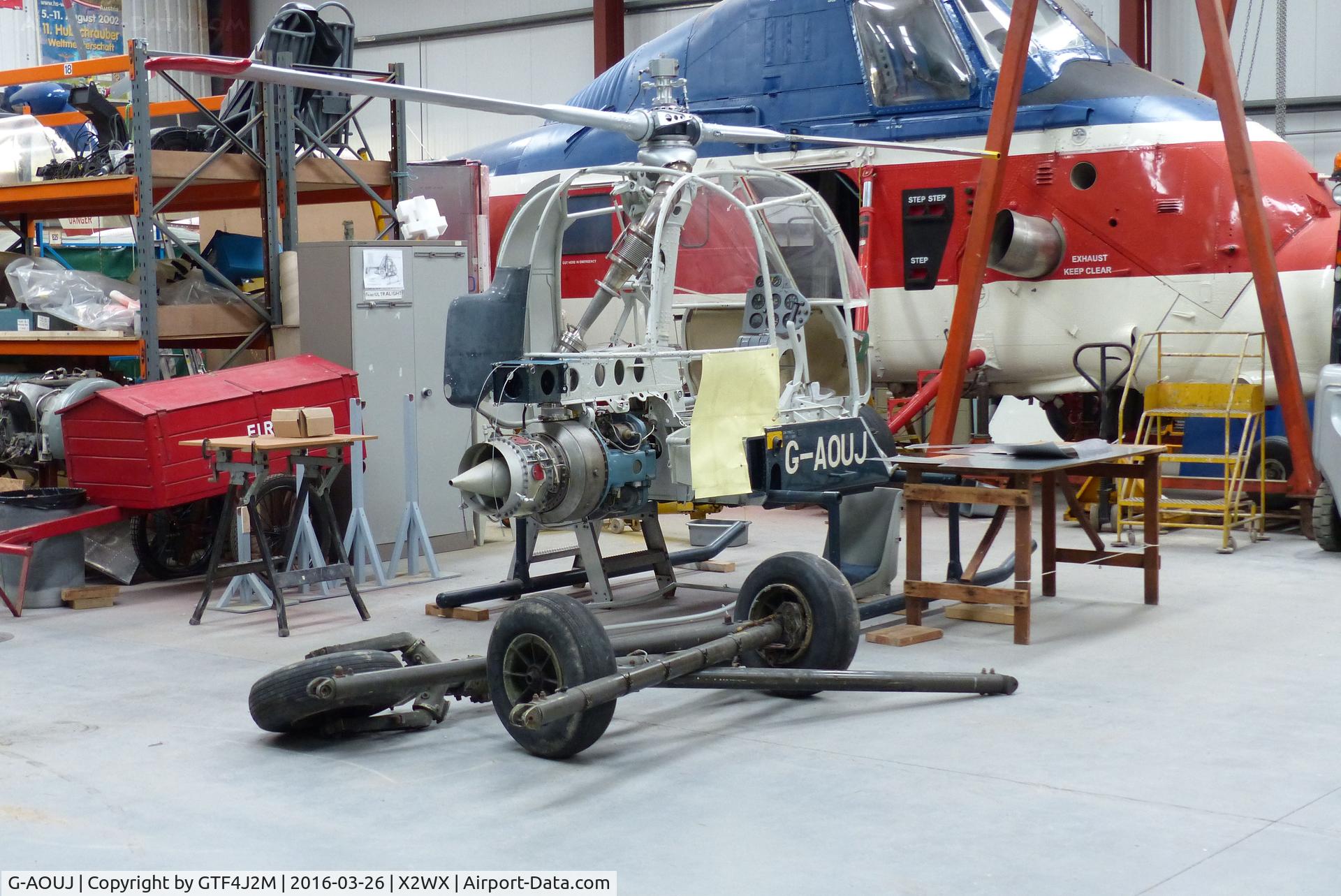 G-AOUJ, 1955 Fairey Ultra Light Helicopter C/N F9424, G-AOUJ at The Helicopter Museum 26.3.16