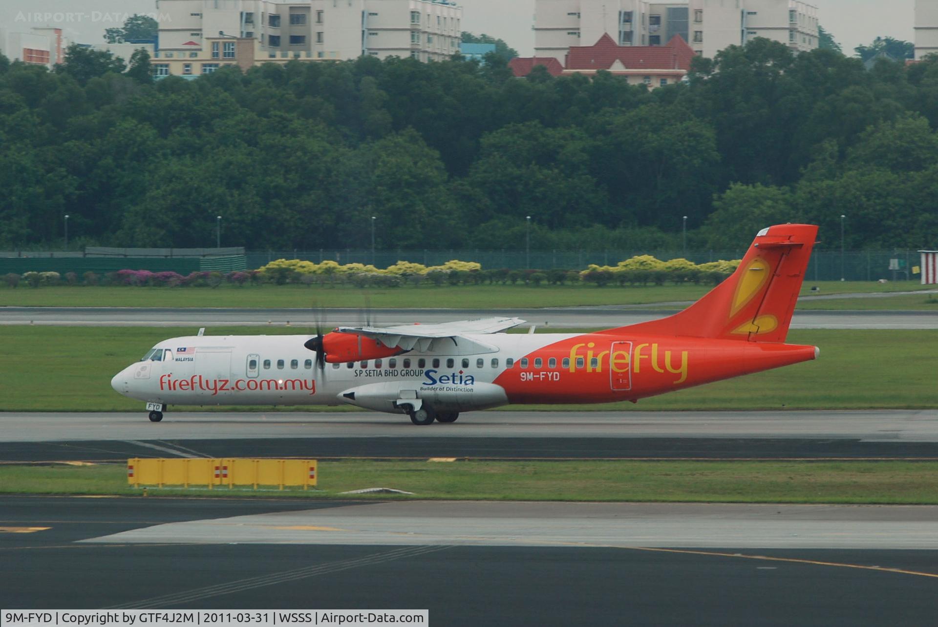 9M-FYD, 2008 ATR 72-212A C/N 830, 9M-FYD at Singapore, Changi 31.3.11