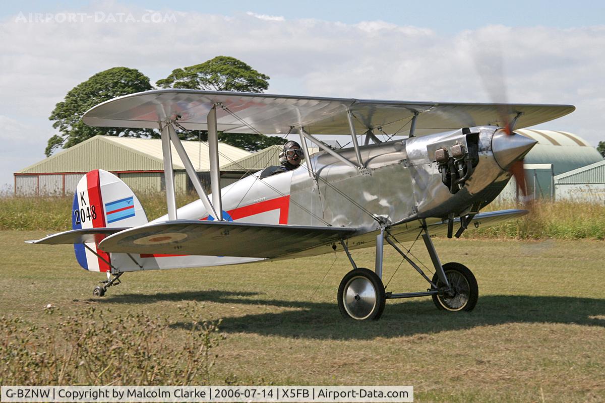 G-BZNW, 2003 Isaacs Fury II C/N PFA 011-13402, Isaacs Fury II at Fishburn Airfield, July 2006.