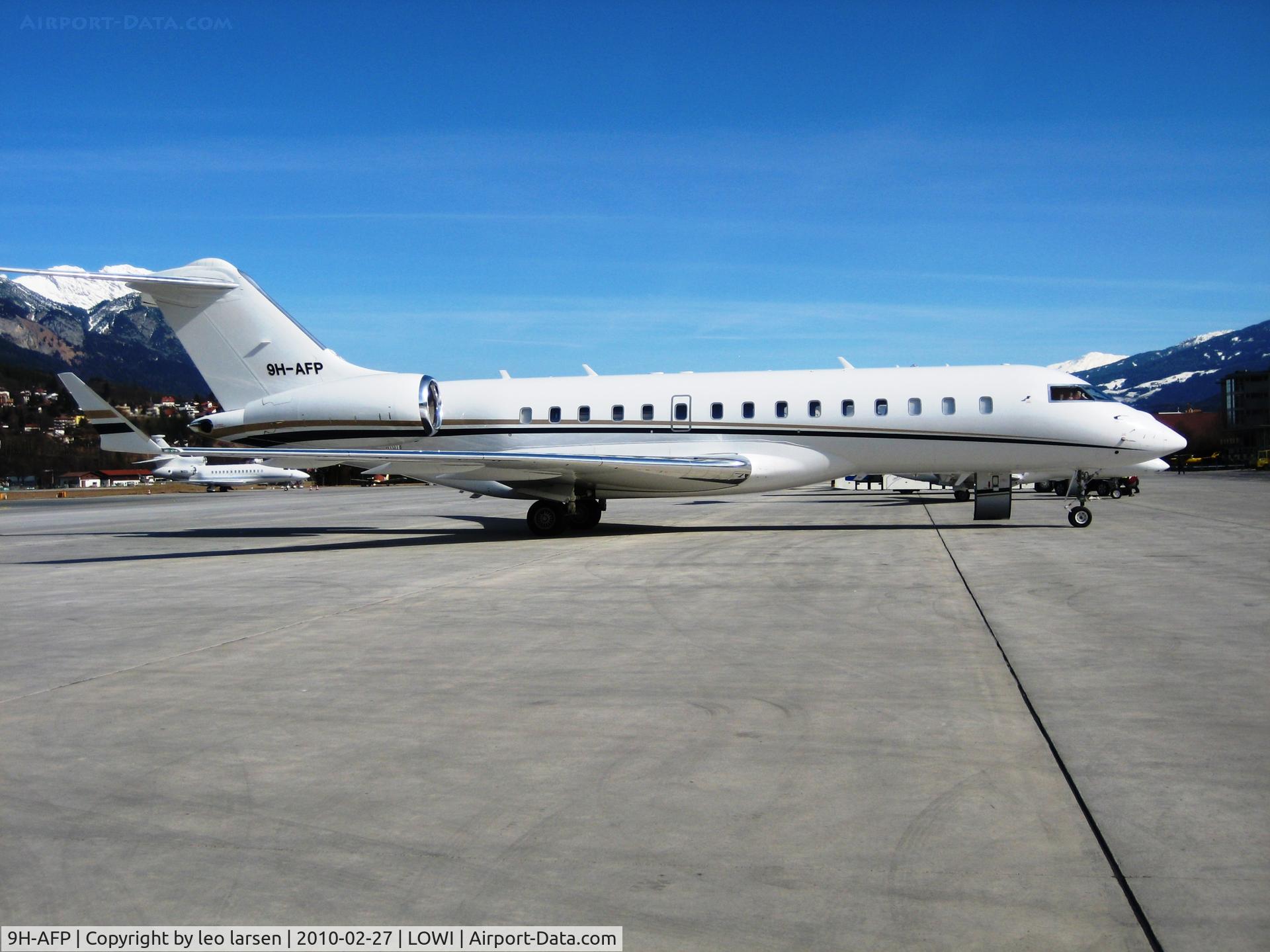 9H-AFP, 2002 Bombardier BD-700-1A10 Global Express C/N 9115, Innsbruck 27.2.10