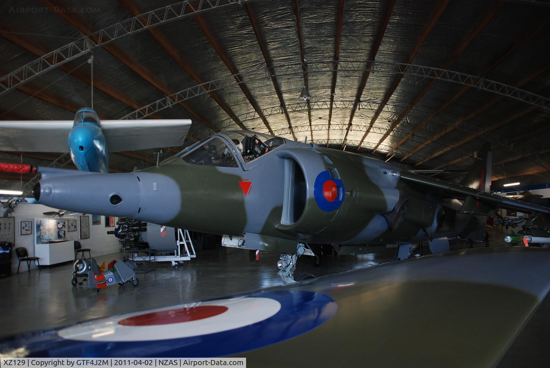 XZ129, 1976 Hawker Siddeley Harrier GR.3 C/N 712188, XZ129 at the Ashburton Museum 2.4.11