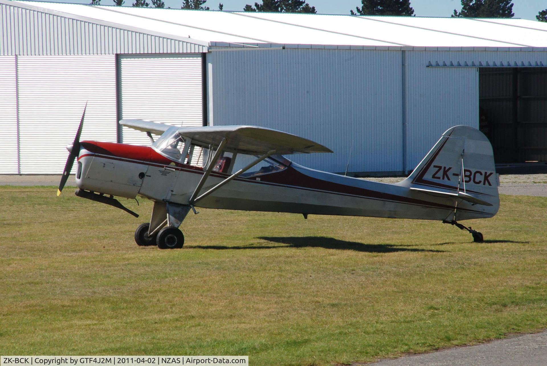 ZK-BCK, Auster J-5F Aiglet Trainer C/N 3106, ZK-BCK at Ashburton 2.4.11