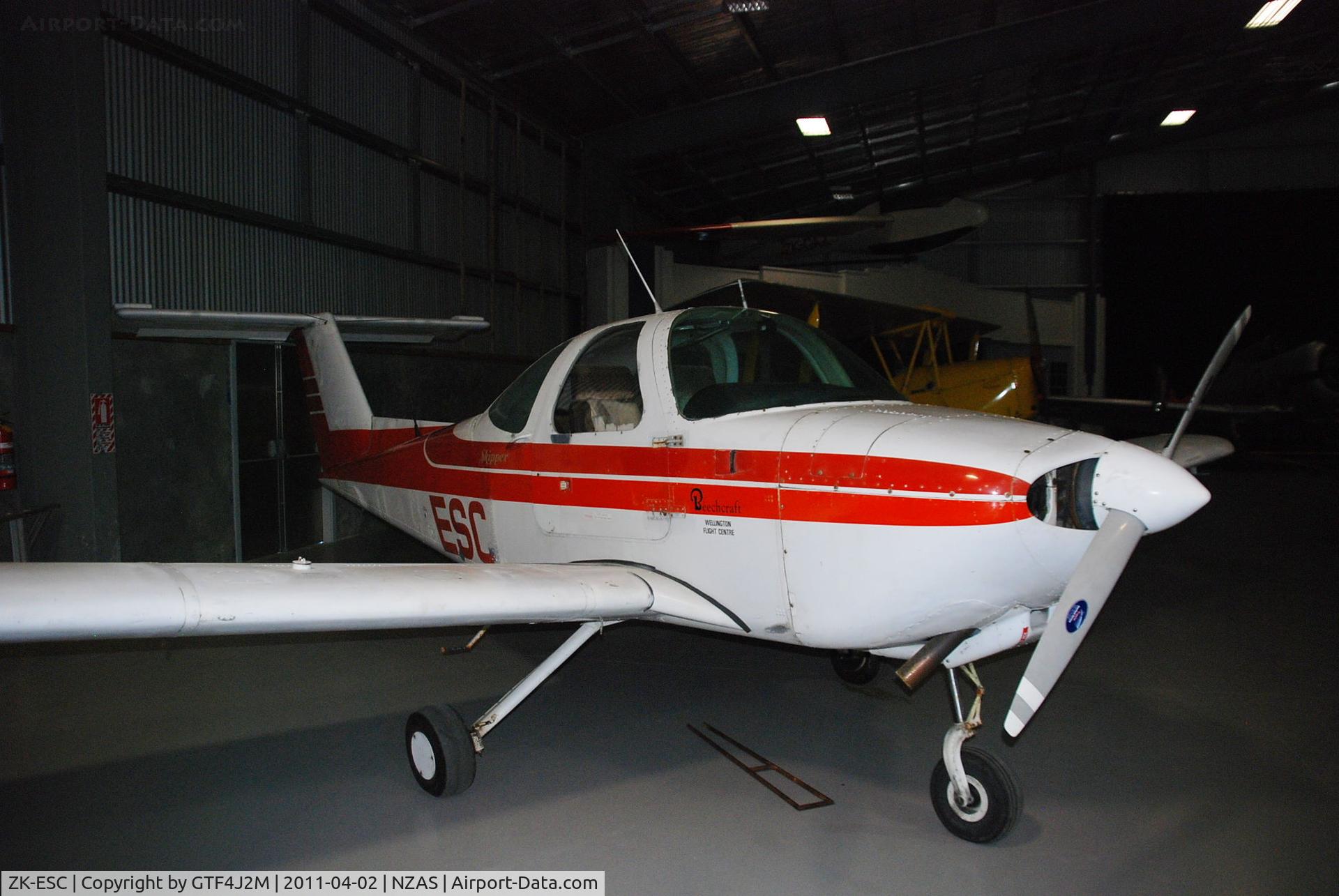 ZK-ESC, Beech 77 Skipper C/N WA-175, ZK-ESC at the Ashburton Museum 2.4.11