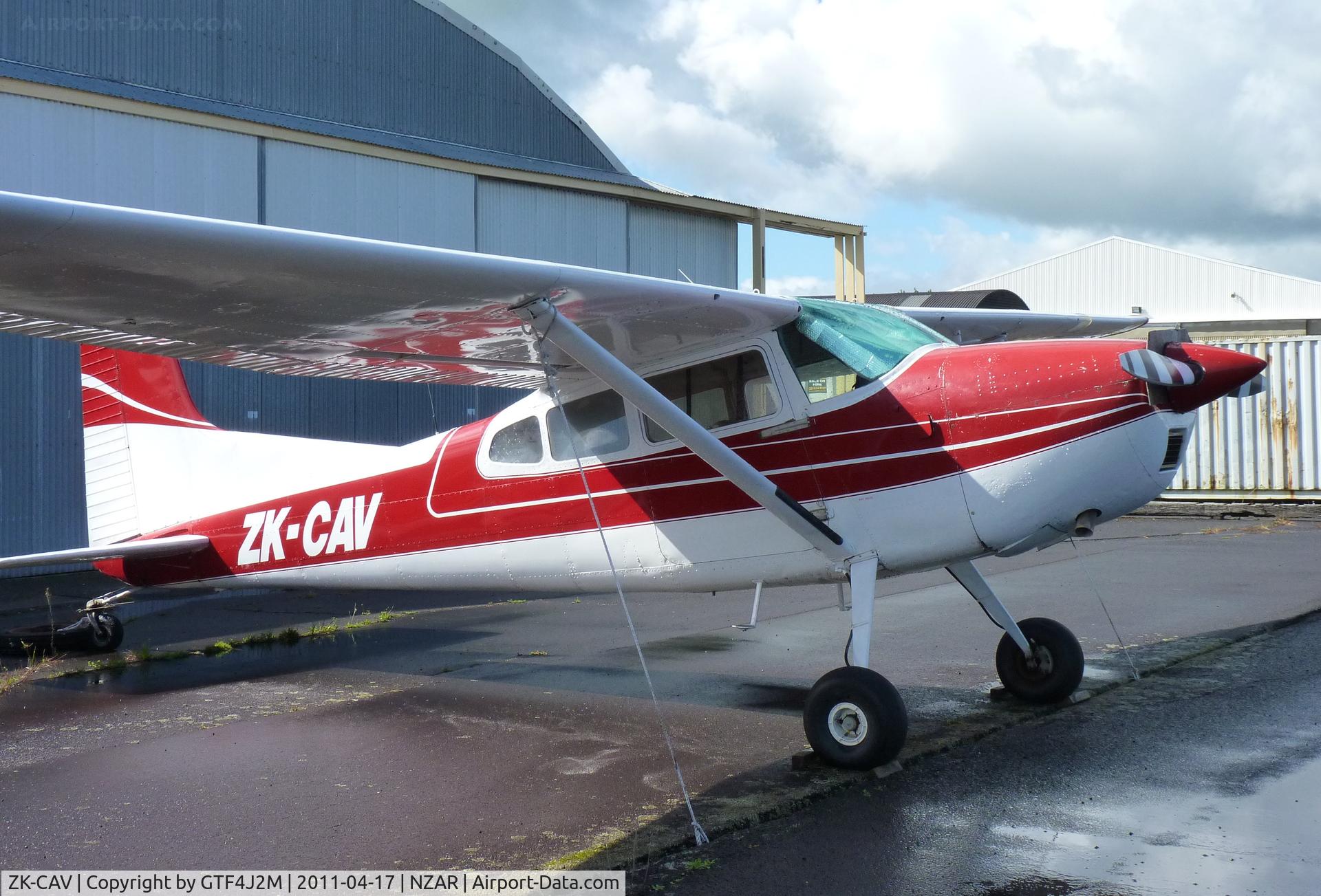 ZK-CAV, Cessna 185 Skywagon C/N 185-0212, ZK-CAV at Ardmore 17.4.11