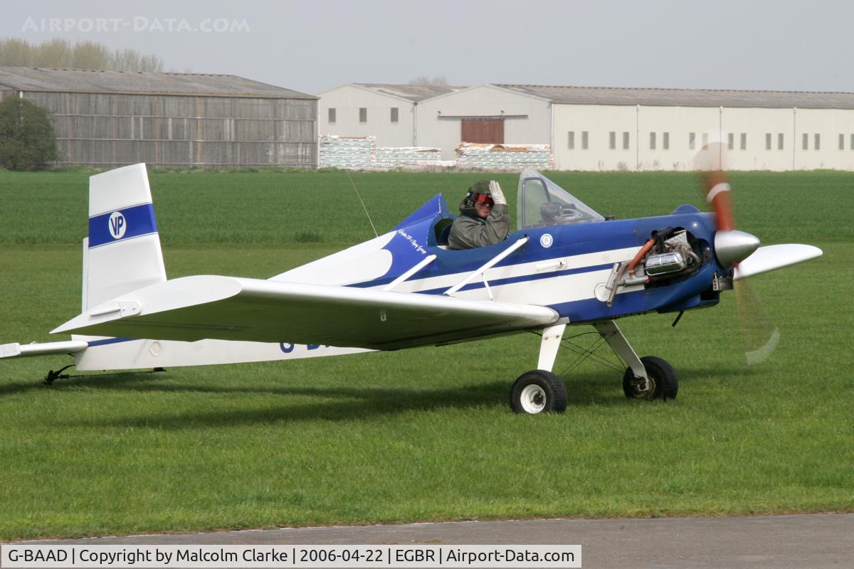 G-BAAD, 1973 Evans VP-1 Volksplane C/N PFA 1540, Evans VP-1 Volksplane, Breighton Airfield, April 2006.