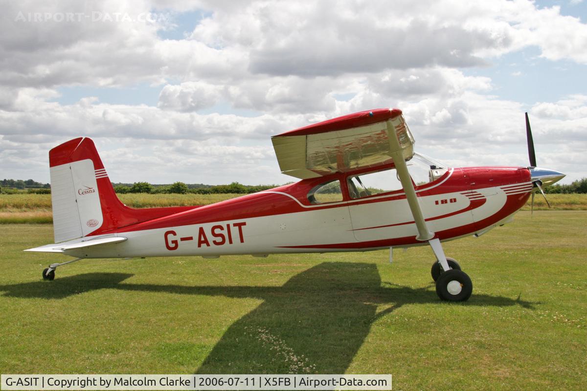 G-ASIT, 1956 Cessna 180 C/N 32567, Cessna 180, Fishburn Airfield, July 2006.