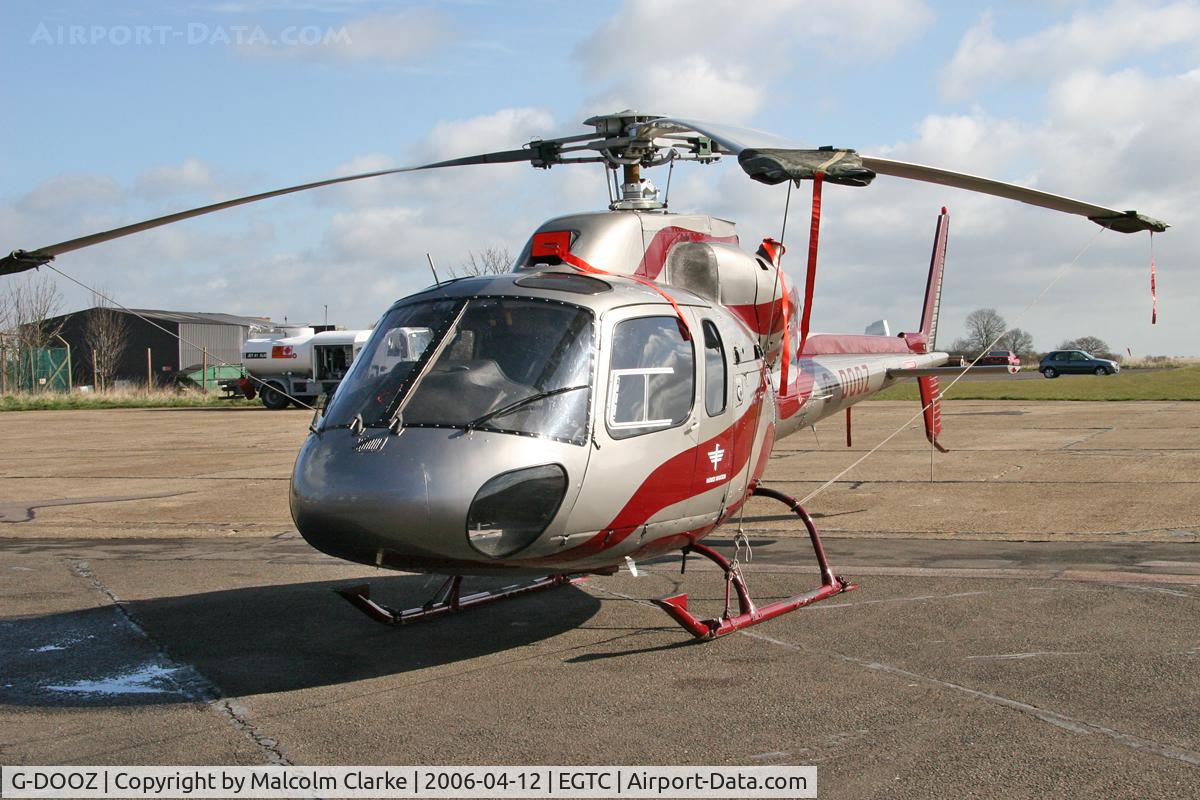G-DOOZ, 1987 Aerospatiale AS-355F-2 Ecureuil 2 C/N 5367, Aerospatiale AS-355F-2 Ecureuil 2 at Cranfield Airport, April 2006.