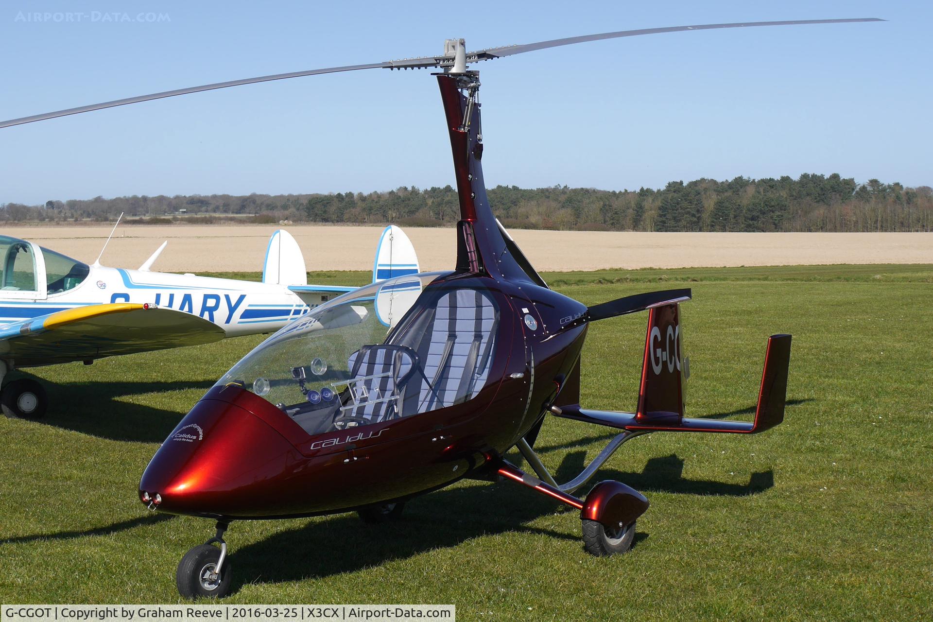 G-CGOT, 2010 Rotorsport UK Calidus C/N RSUK/CALS/008, Parked at Northrepps.
