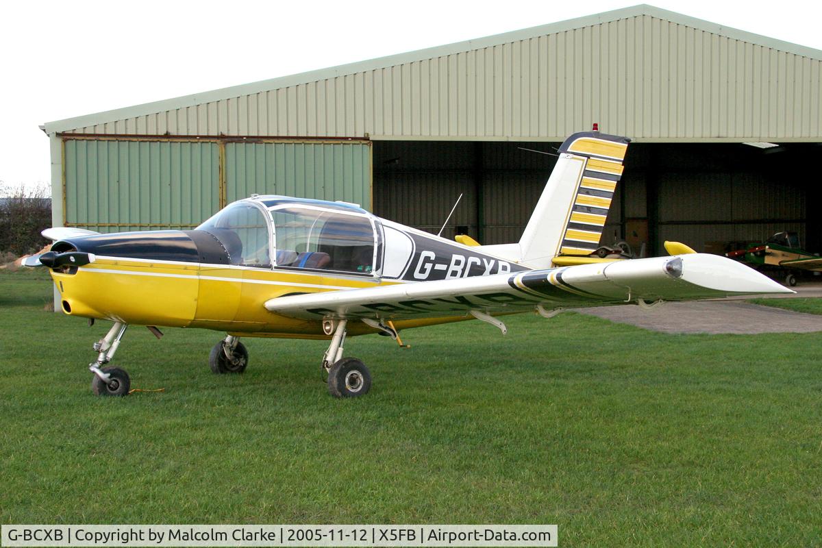 G-BCXB, 1974 Socata Rallye 100ST Galopin C/N 2546, Morane-Saulnier Rallye 100ST at Fishburn Airfield, November 2005.