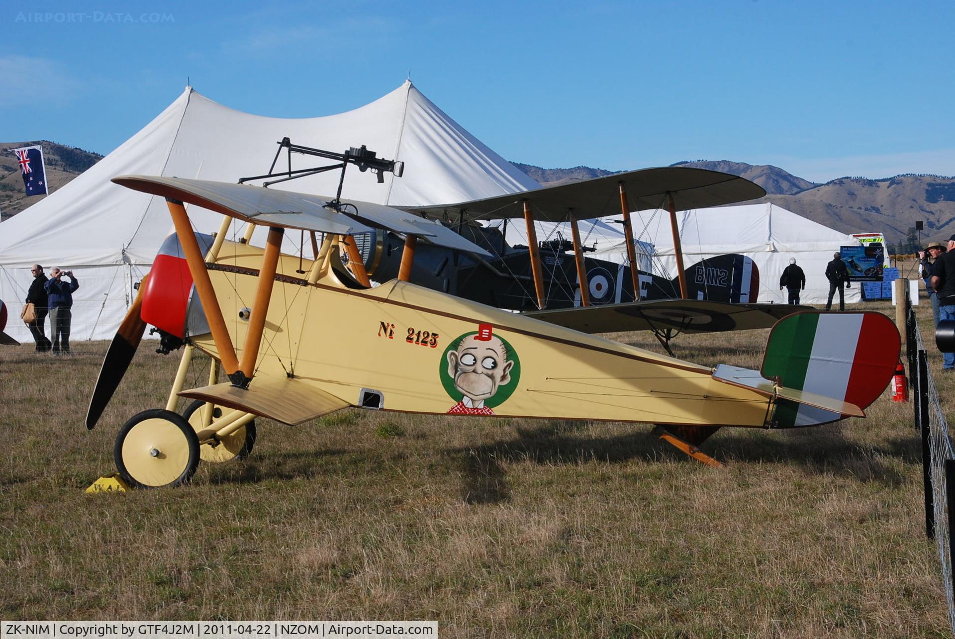ZK-NIM, Nieuport 11 Bebe Replica C/N 101, ZK-NIM at Omaka Airshow 22.4.11