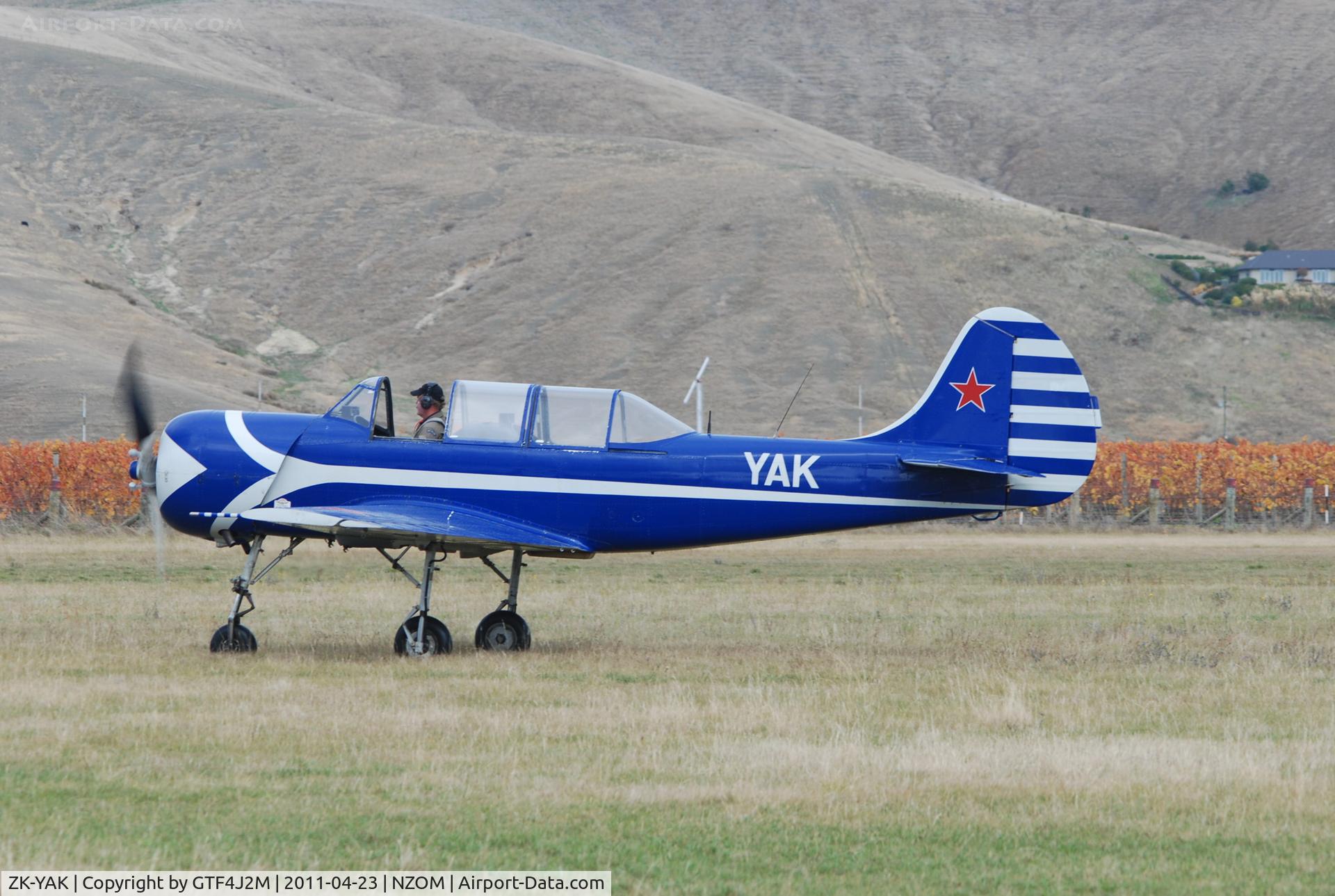 ZK-YAK, Yakovlev Yak-52 C/N 9712002, ZK-YAK at Omaka Airshow 23.4.11