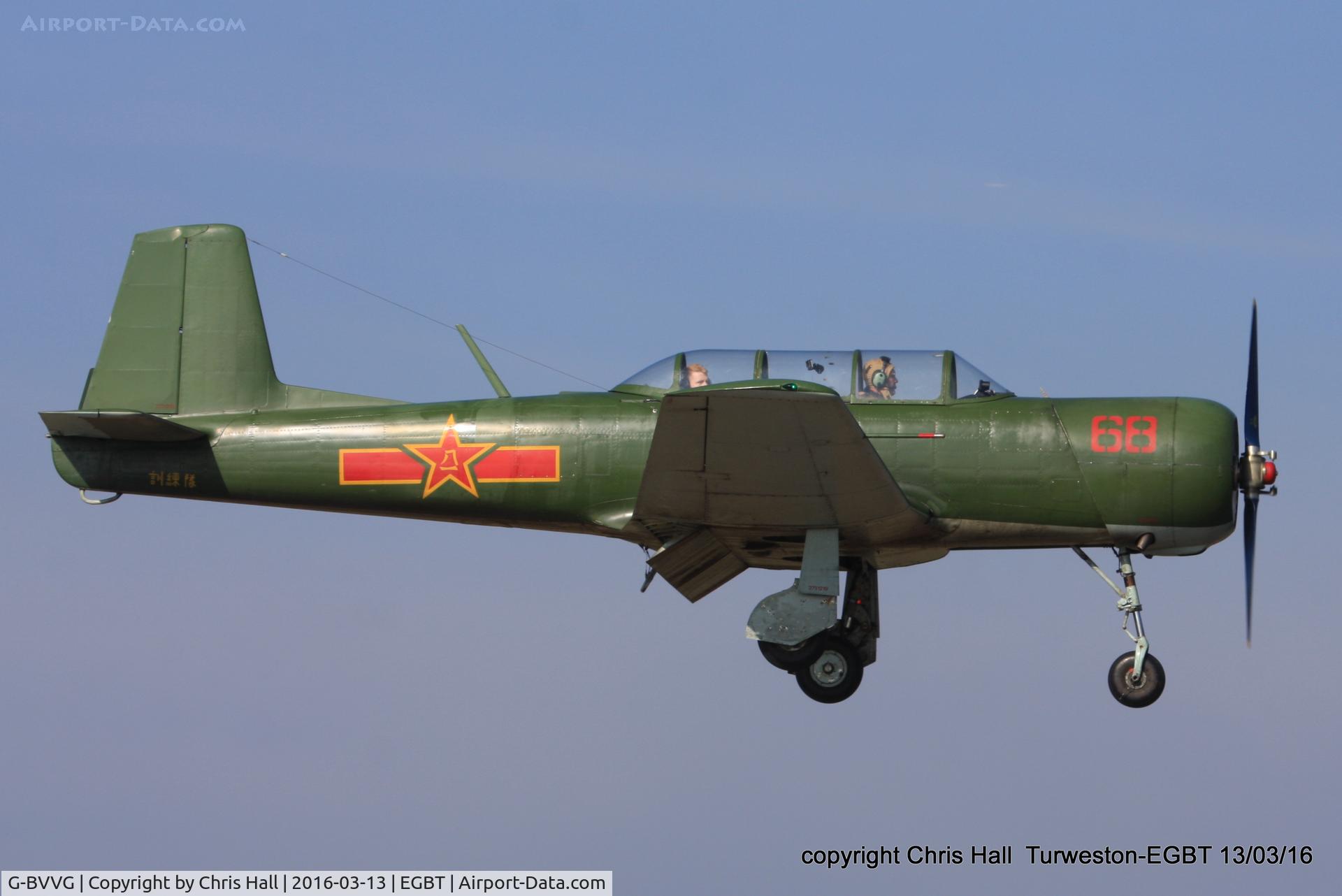 G-BVVG, 1966 Nanchang CJ-6A Chujiao C/N 2751219, at the Vintage Aircraft Club spring rally