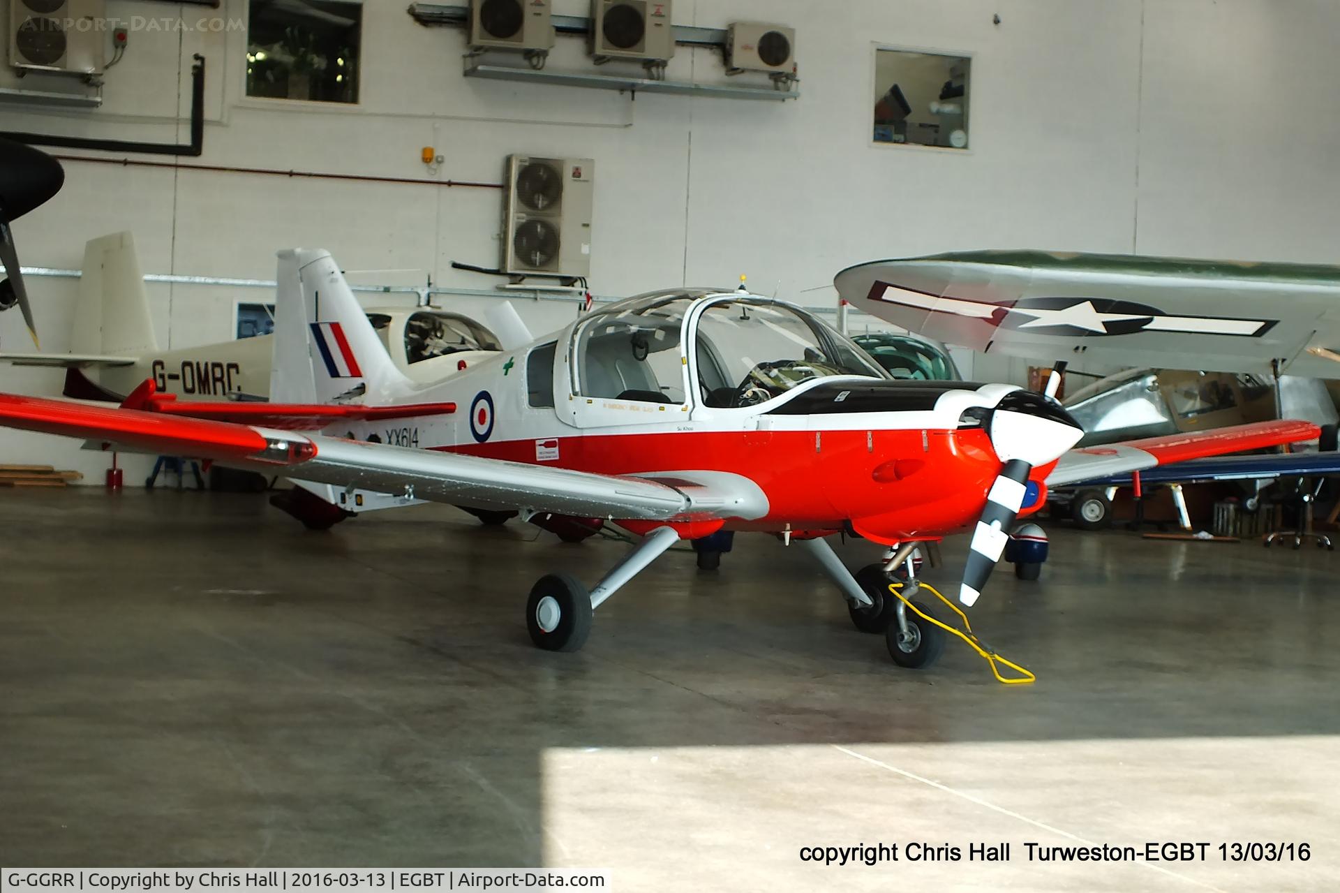 G-GGRR, 1974 Scottish Aviation Bulldog T.1 C/N BH120/272, Turweston resident
