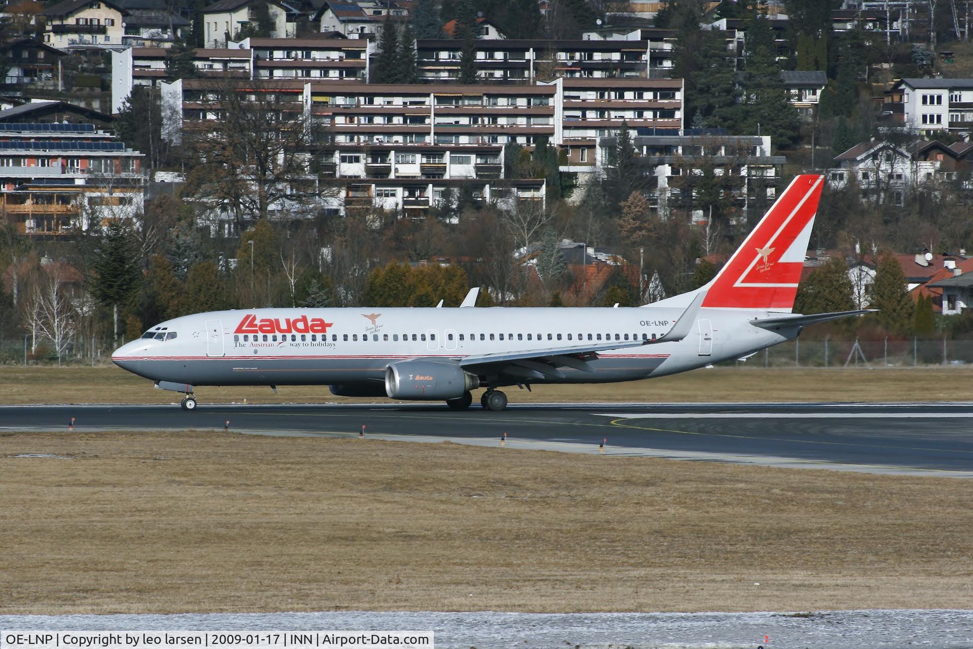 OE-LNP, 2002 Boeing 737-8Z9 C/N 30420, Innsbruck 17.1.09