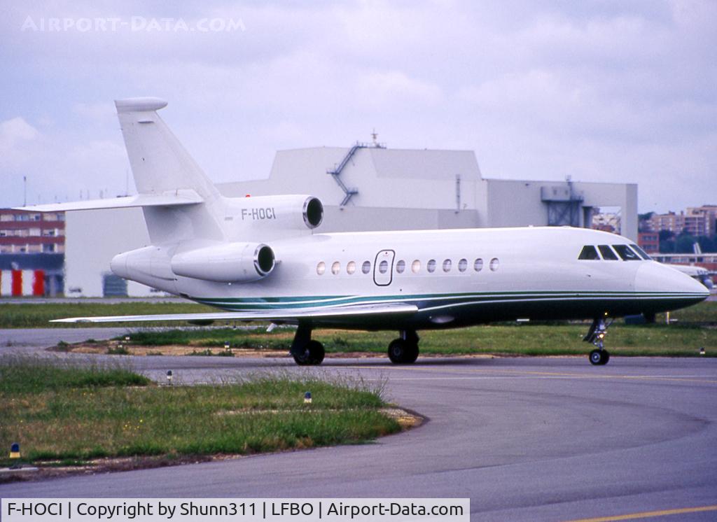 F-HOCI, 1984 Dassault Falcon 900 C/N 001, Taxiing to the General Aviation area...