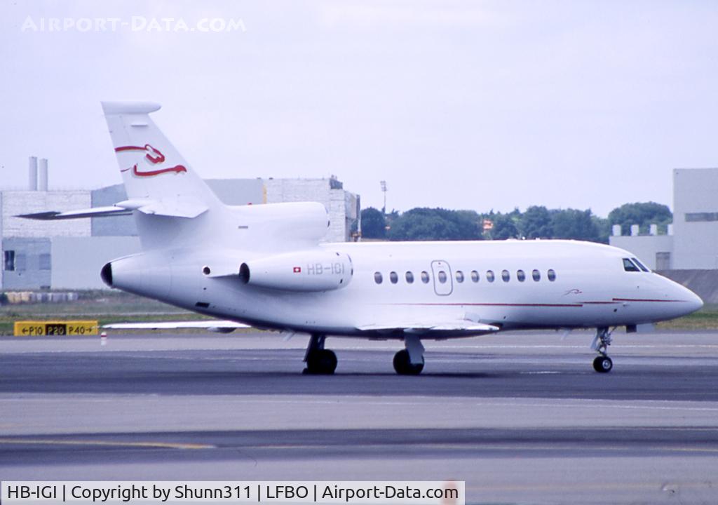 HB-IGI, Dassault Falcon 900EX C/N 83, Parked at the General Aviation area...