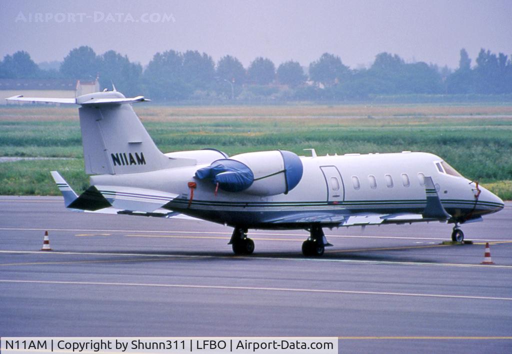 N11AM, 1998 Learjet Inc 60 C/N 60-118, Parked at the General Aviation area...