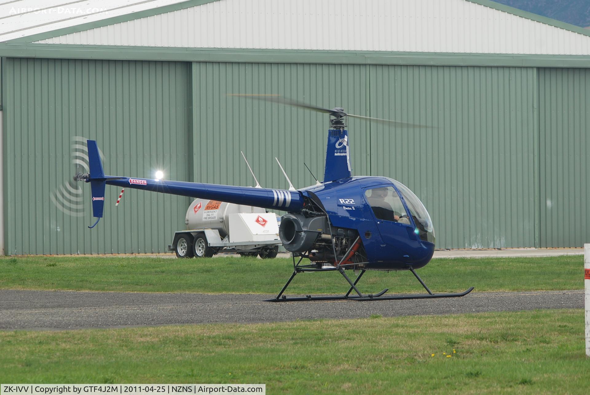ZK-IVV, Robinson R22 C/N 4042, ZK-IVV at Nelson 25.4.11