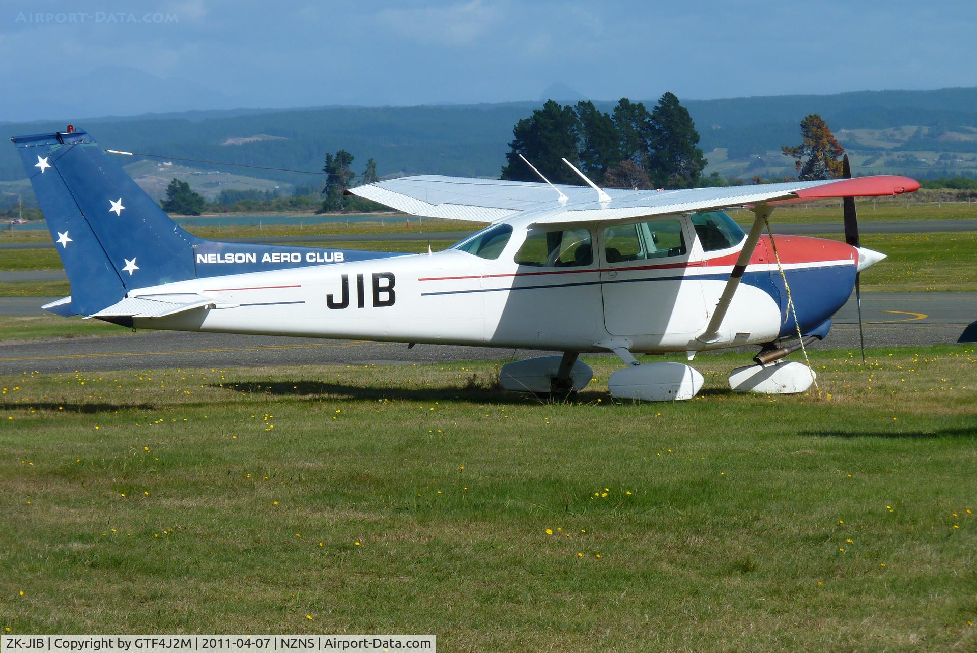 ZK-JIB, Cessna 172M C/N 17264567, ZK-JIB at Nelson 7.4.11