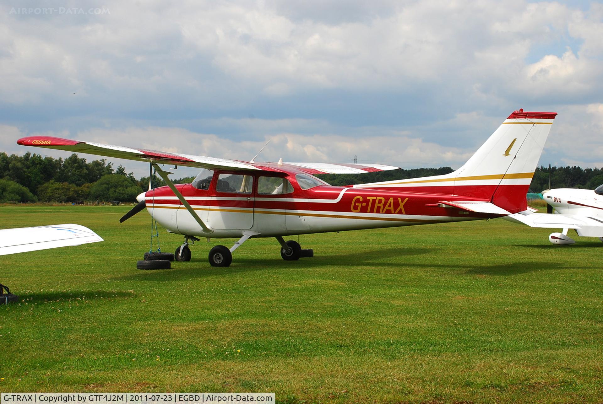 G-TRAX, 1974 Reims Cessna F172M C/N 1081, G-TRAX at Eggington 23.7.11