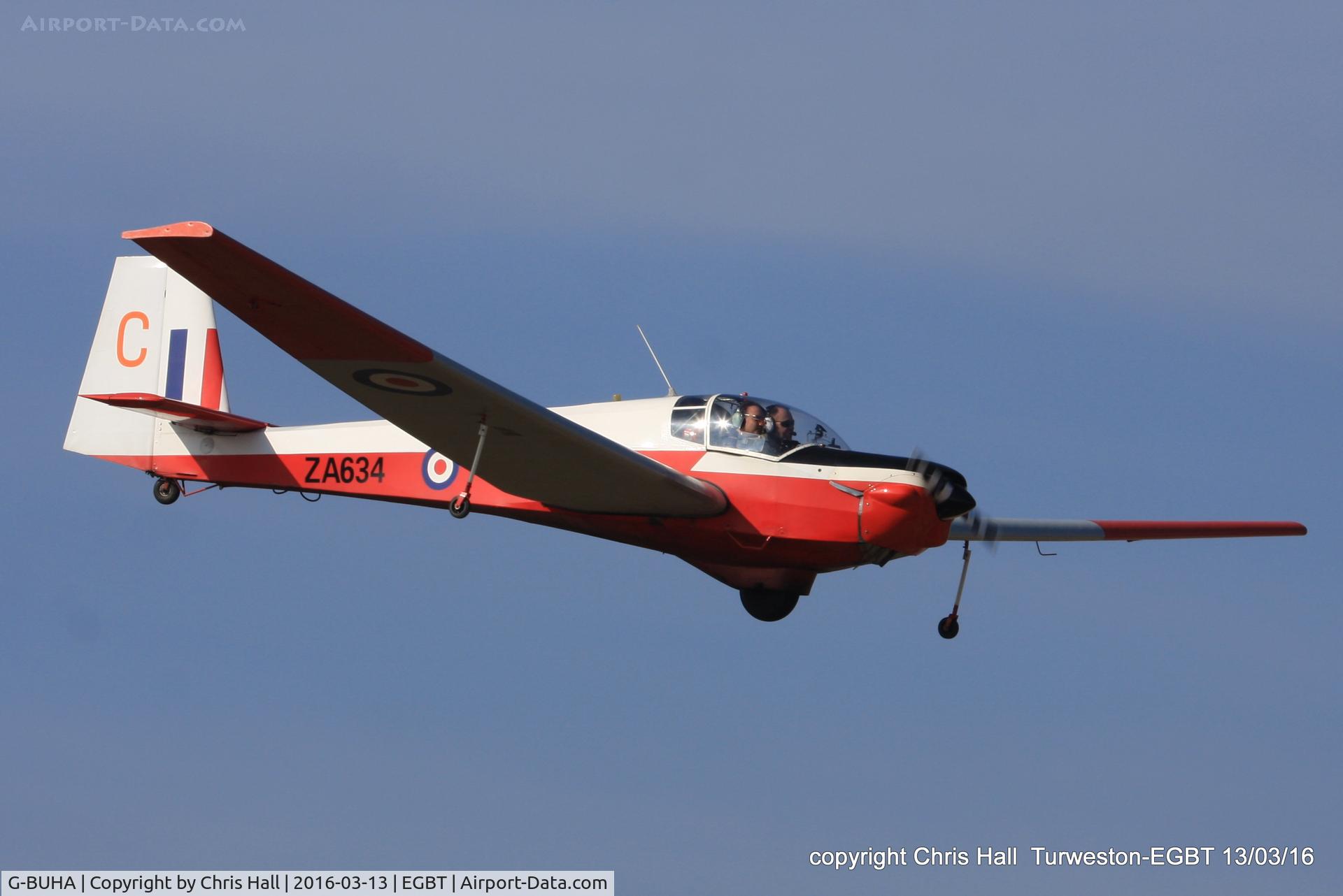 G-BUHA, 1980 Slingsby T-61F Venture T2 C/N 1970, at the Vintage Aircraft Club spring rally