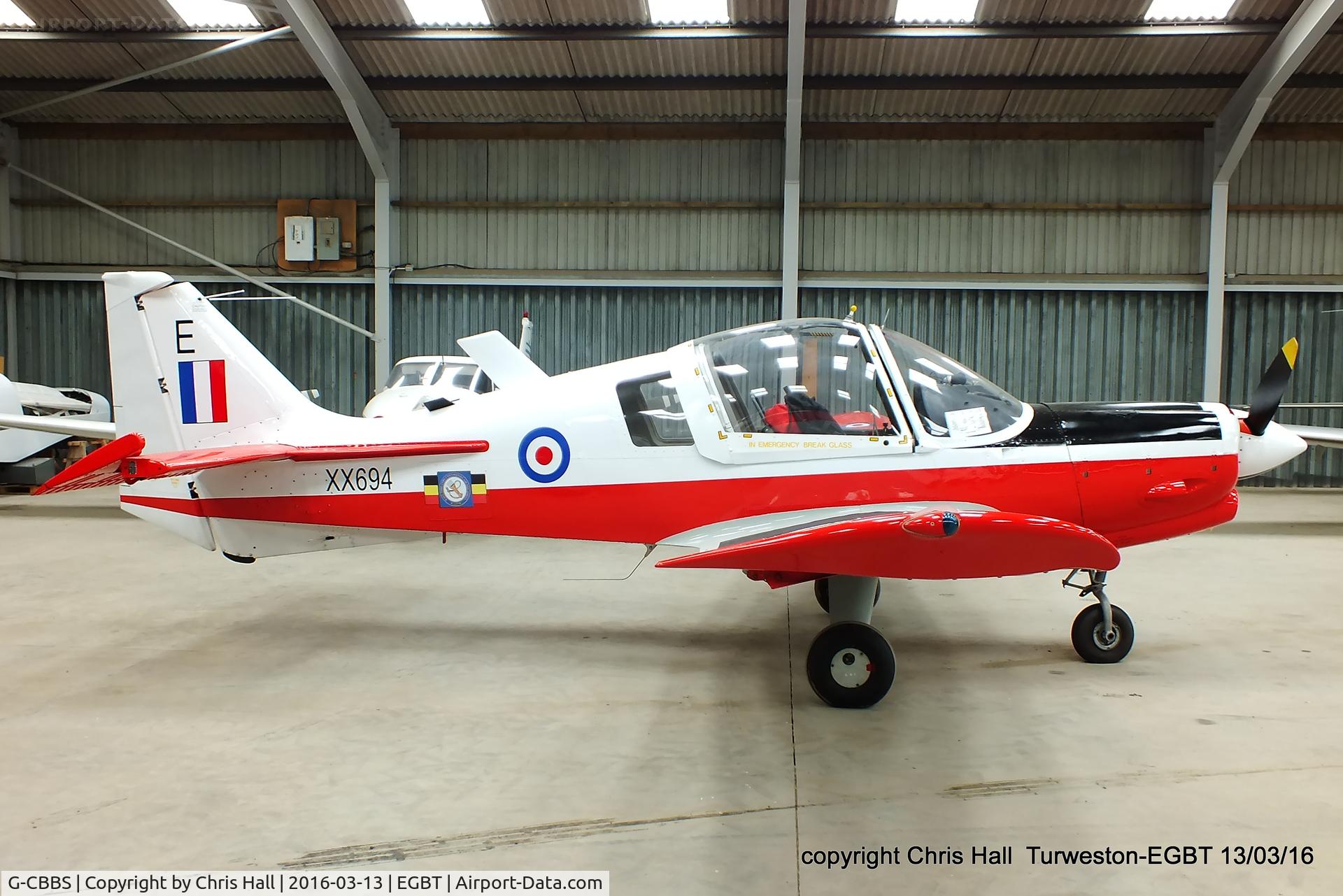 G-CBBS, 1973 Scottish Aviation Bulldog T.1 C/N BH120/343, Turweston resident