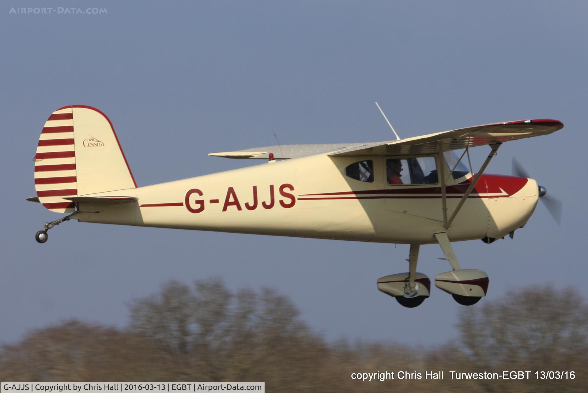 G-AJJS, 1947 Cessna 120 C/N 13047, at the Vintage Aircraft Club spring rally
