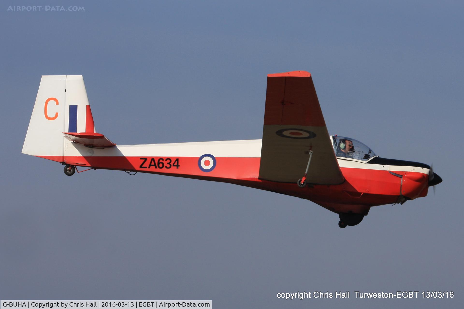 G-BUHA, 1980 Slingsby T-61F Venture T2 C/N 1970, at the Vintage Aircraft Club spring rally