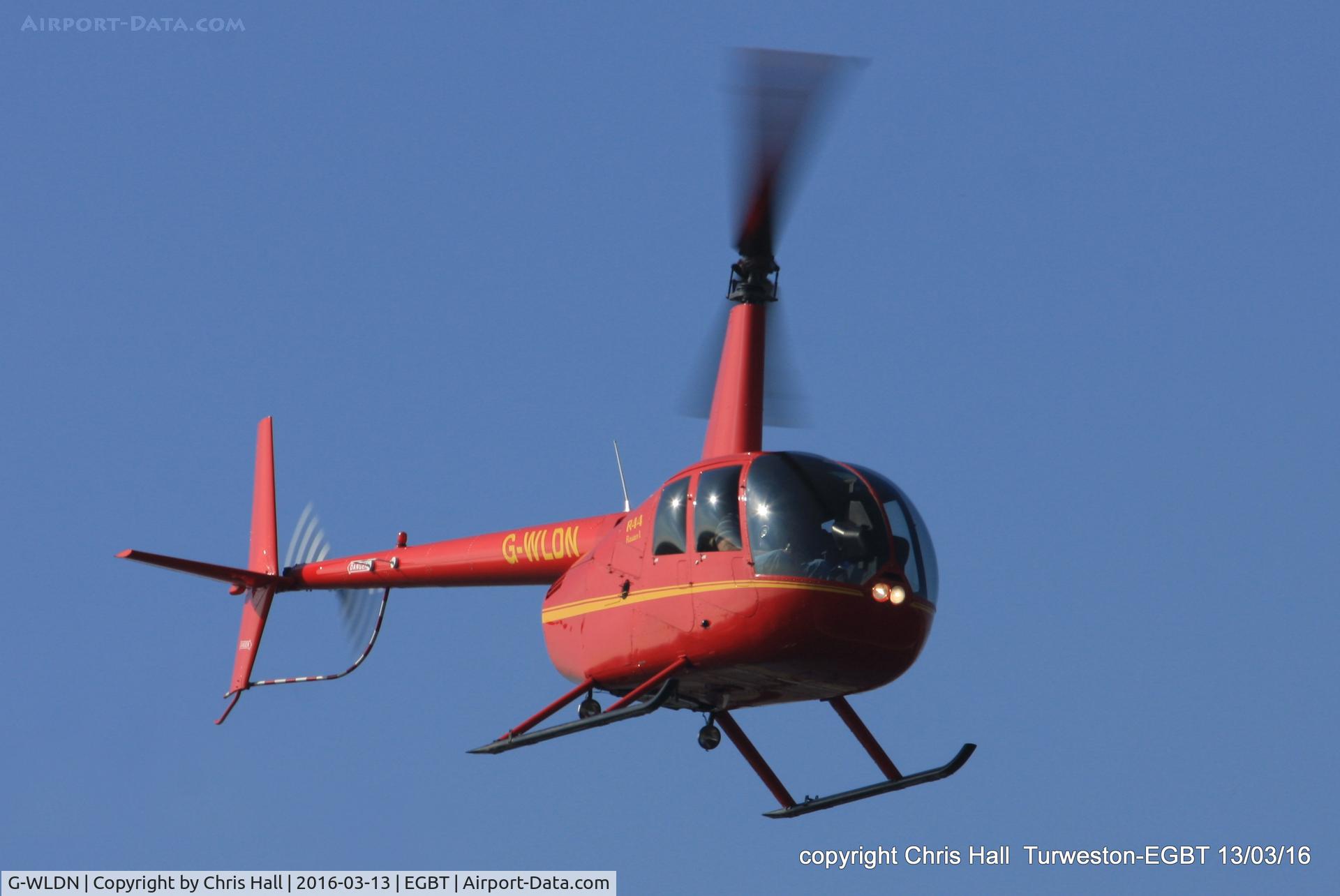 G-WLDN, 2005 Robinson R44 Raven 1 C/N 1507, at the Vintage Aircraft Club spring rally