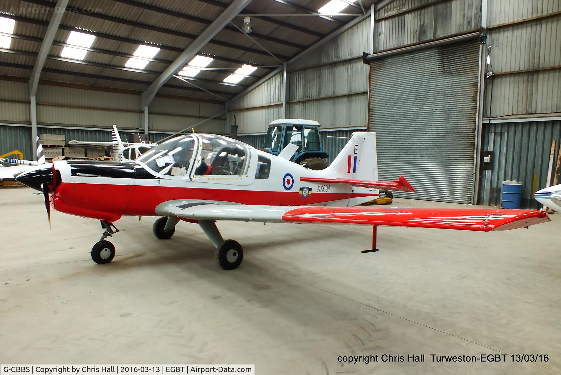 G-CBBS, 1973 Scottish Aviation Bulldog T.1 C/N BH120/343, Turweston resident