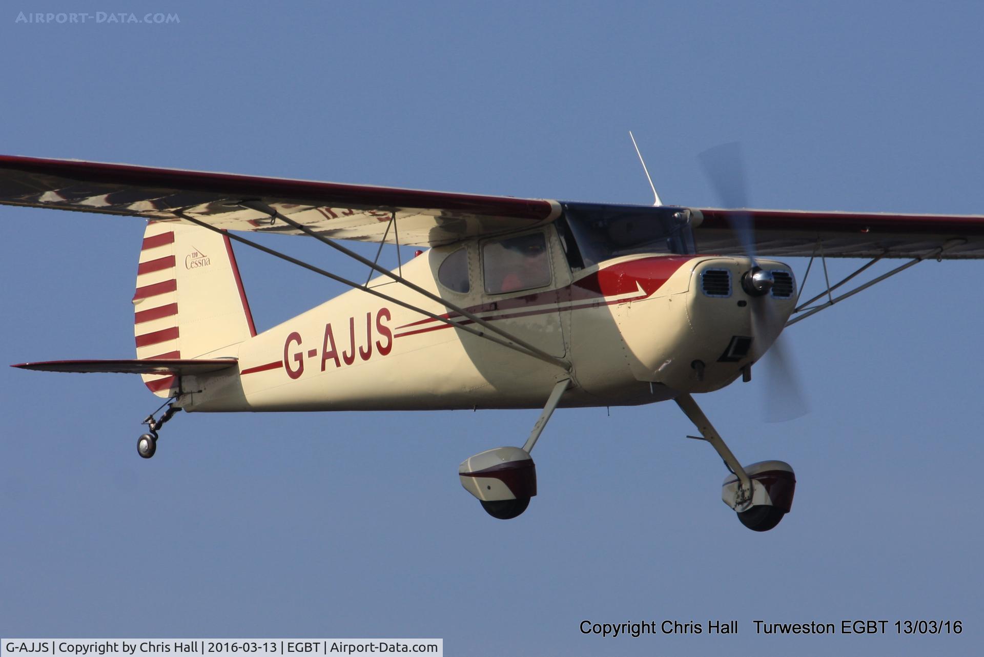 G-AJJS, 1947 Cessna 120 C/N 13047, at the Vintage Aircraft Club spring rally