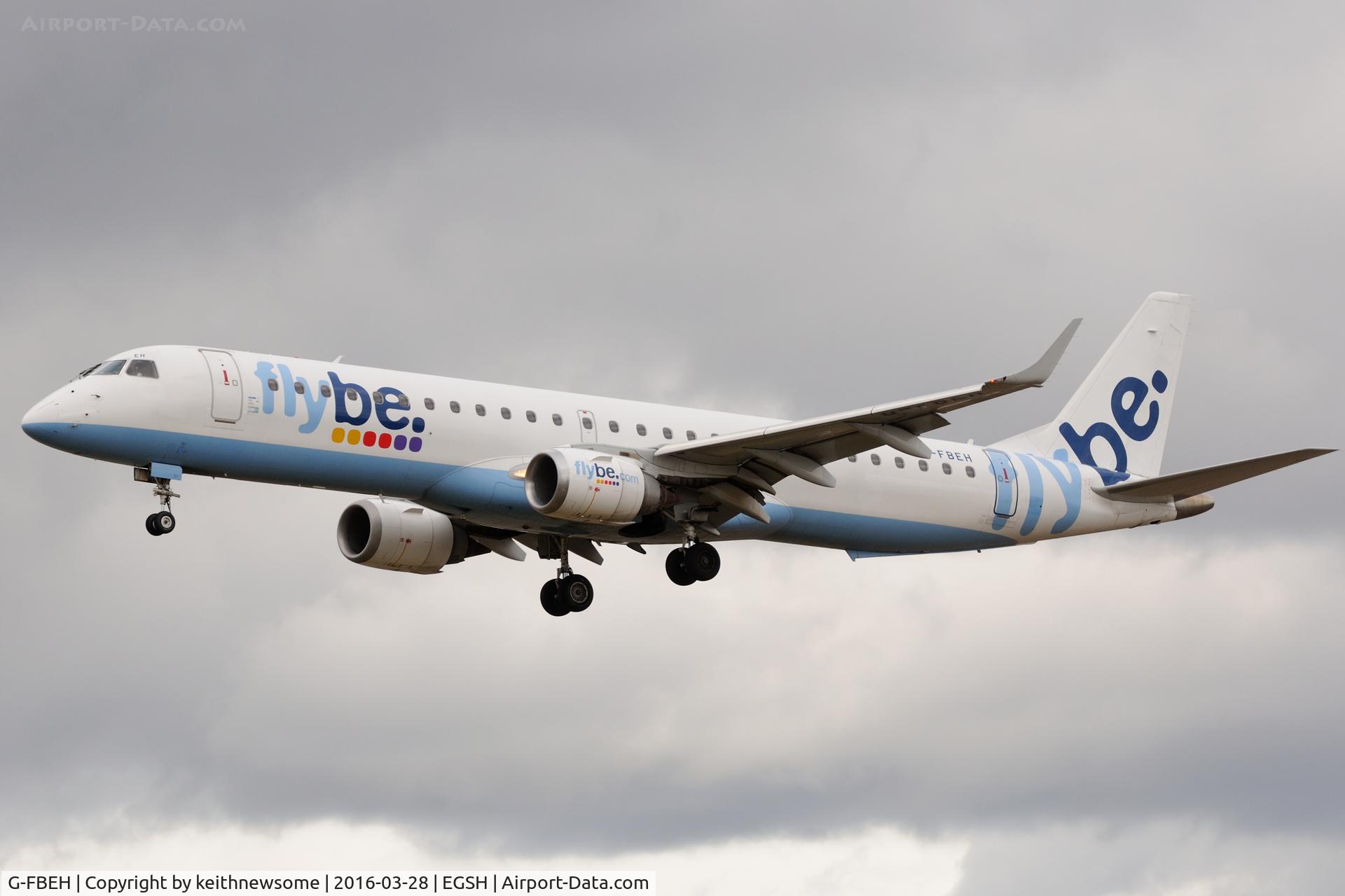 G-FBEH, 2007 Embraer 195LR (ERJ-190-200LR) C/N 19000128, From Malaga.