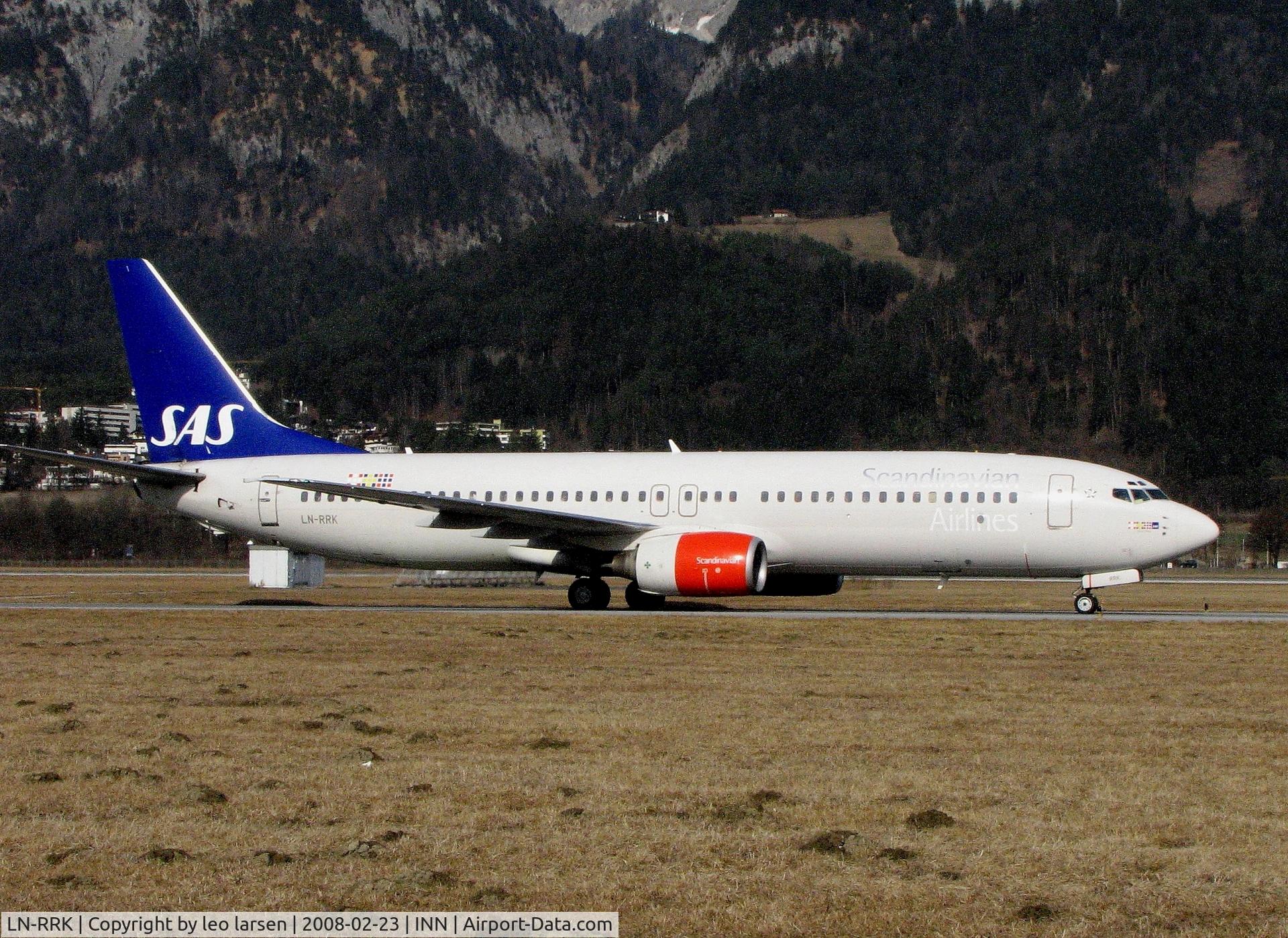 LN-RRK, 2002 Boeing 737-883 C/N 32278, Innsbruck 23.2.08