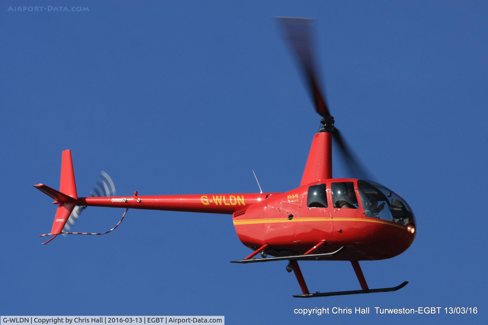 G-WLDN, 2005 Robinson R44 Raven 1 C/N 1507, at the Vintage Aircraft Club spring rally