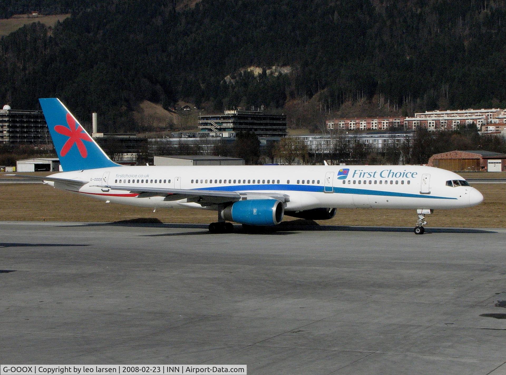 G-OOOX, 1993 Boeing 757-2Y0 C/N 26158, Innsbruck 23.2.08