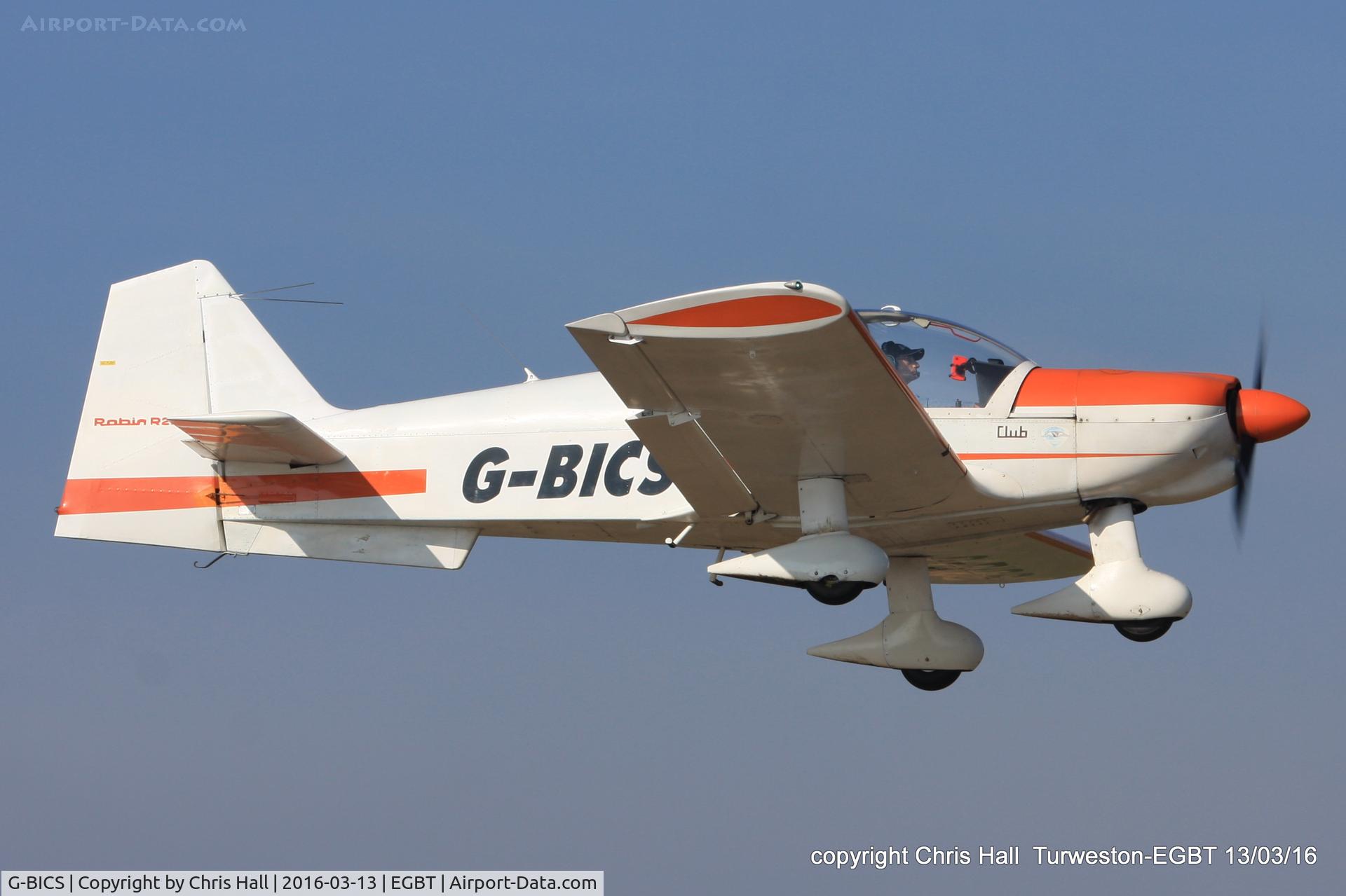 G-BICS, 1977 Robin R-2100A C/N 128, at the Vintage Aircraft Club spring rally