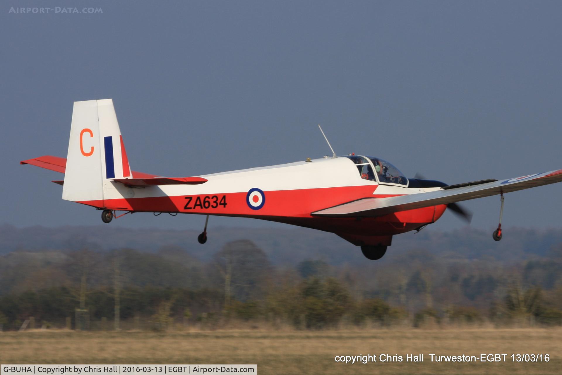 G-BUHA, 1980 Slingsby T-61F Venture T2 C/N 1970, at the Vintage Aircraft Club spring rally