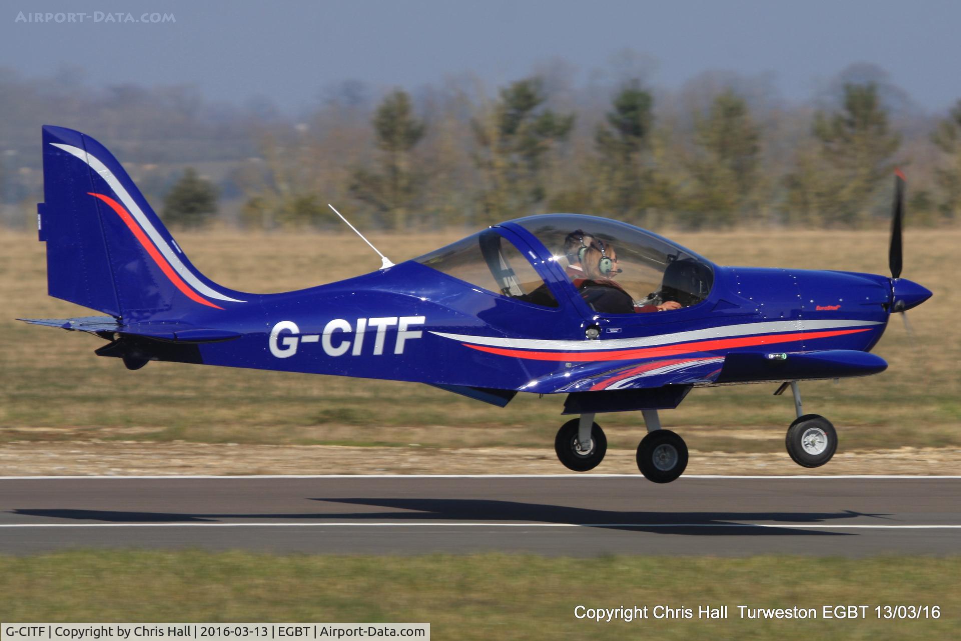 G-CITF, 2015 Evektor EV-97 Eurostar SL C/N 2015-4223, at the Vintage Aircraft Club spring rally