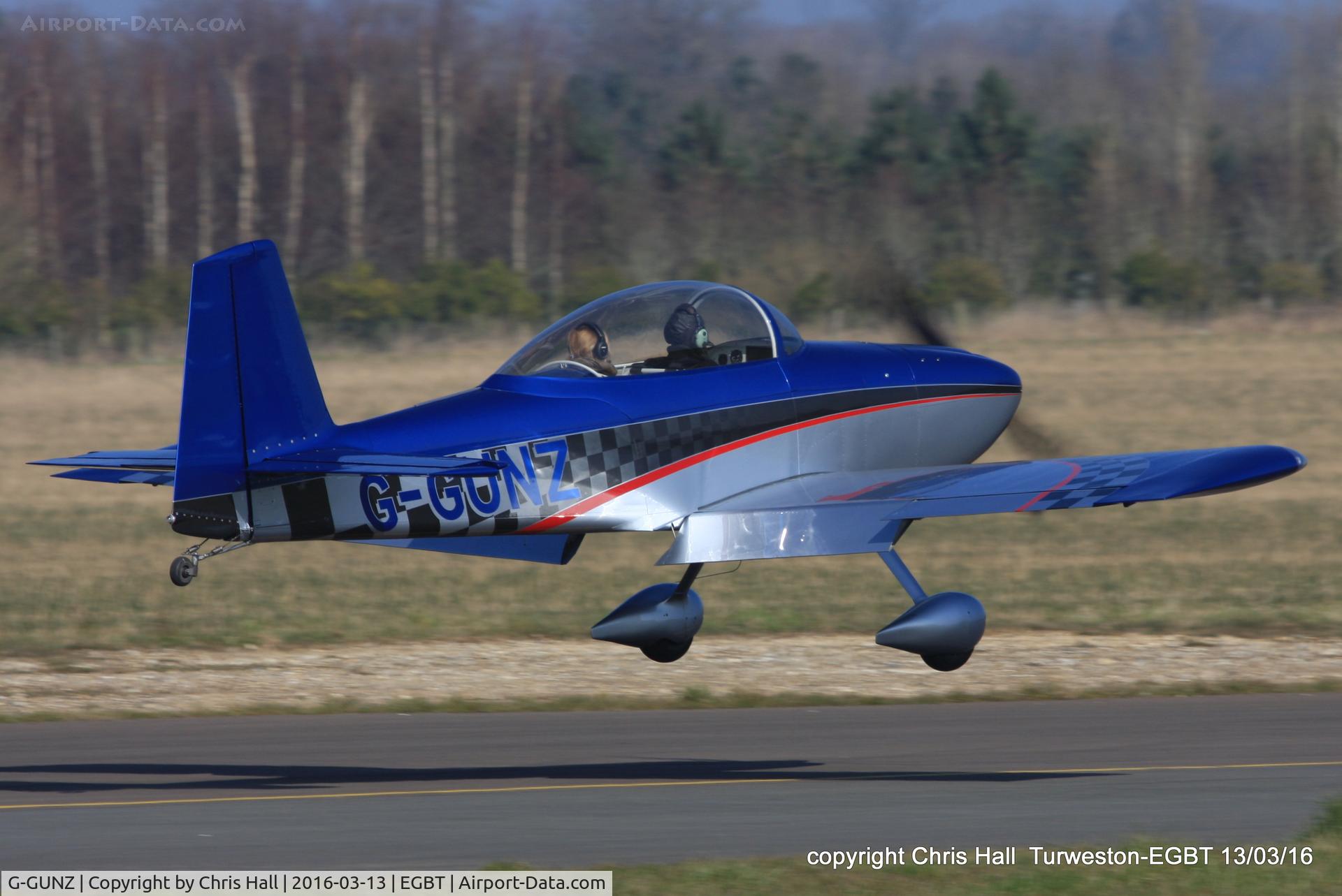 G-GUNZ, 2009 Vans RV-8 C/N PFA 303-14475, at the Vintage Aircraft Club spring rally