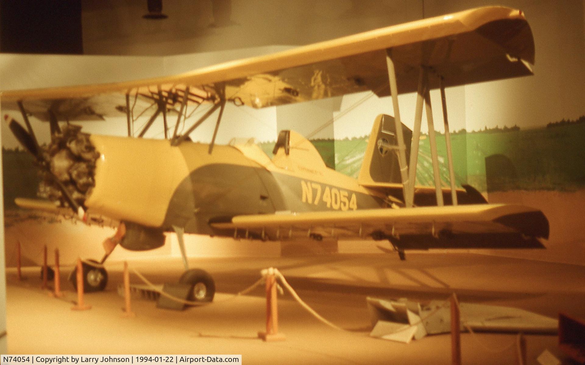 N74054, 1957 Grumman G-164 C/N X-1, I think this is the prototype Ag Cat.  This was at an AG museum in Jackson, MS.