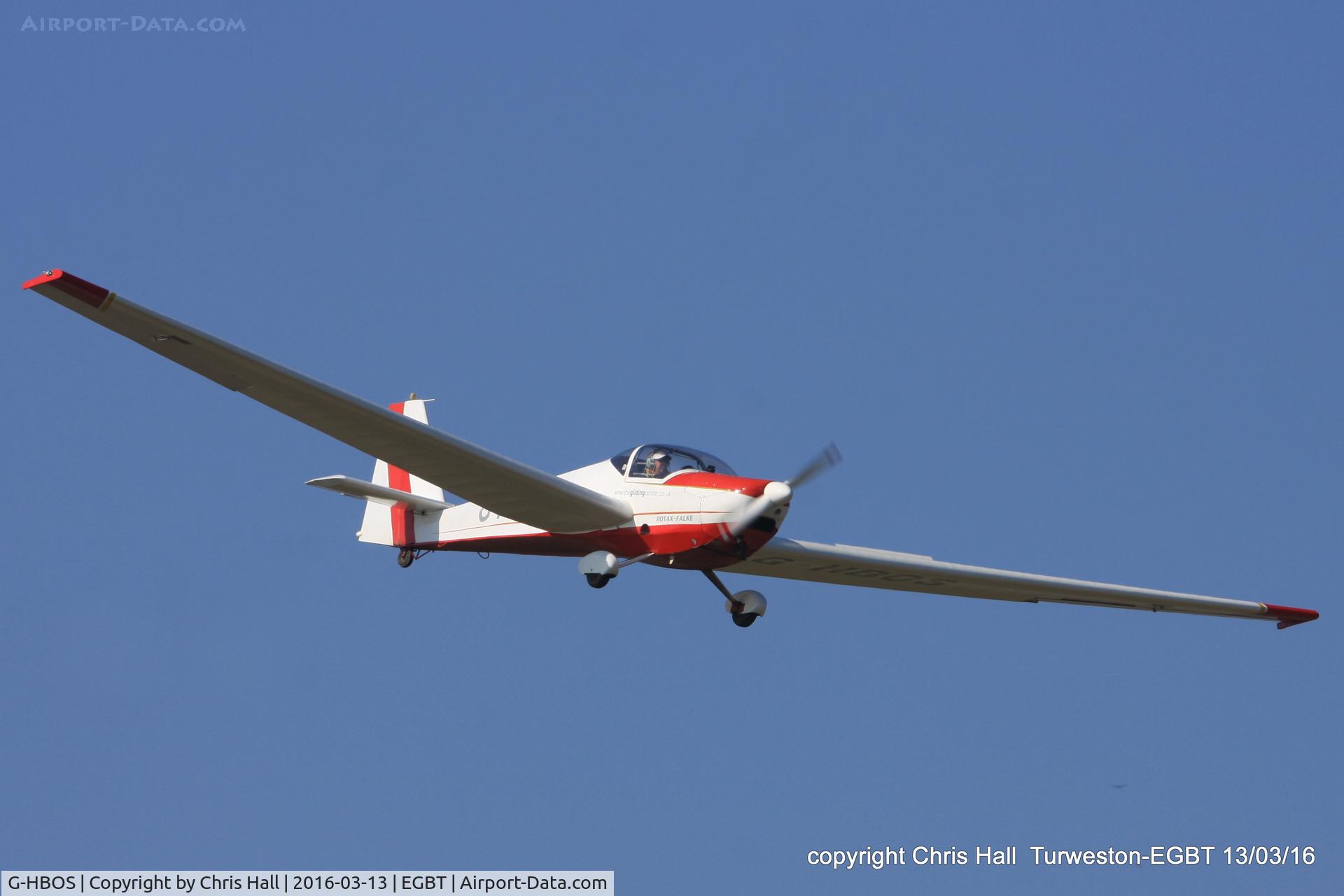 G-HBOS, 1994 Scheibe SF-25C Falke C/N 44574, at the Vintage Aircraft Club spring rally