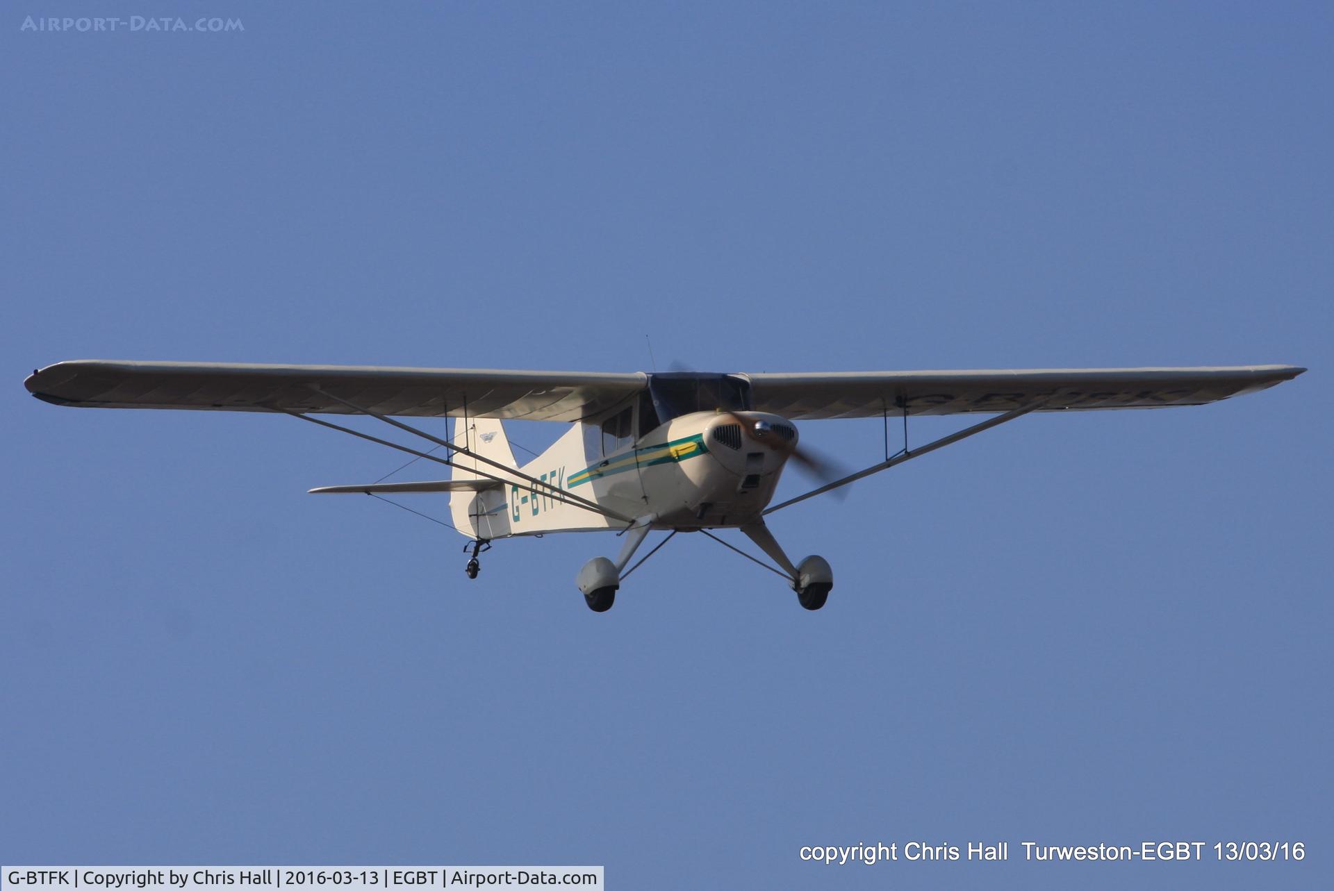 G-BTFK, 1947 Taylorcraft BC-12D Twosome C/N 10540, at the Vintage Aircraft Club spring rally