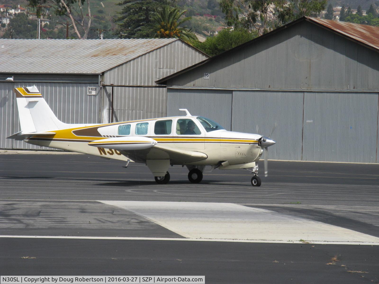 N30SL, 1972 Beech A36 Bonanza 36 C/N E-338, 1972 Beech A36 BONANZA, Continental IO-520 285 Hp, taking the active