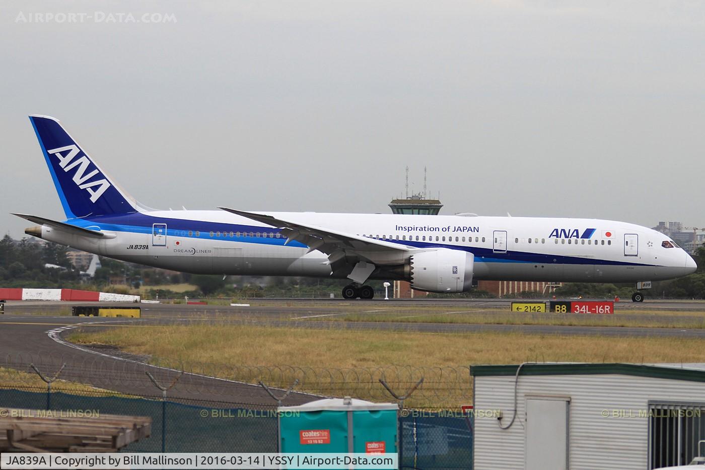 JA839A, 2015 Boeing 787-9 Dreamliner Dreamliner C/N 34529, in from HND