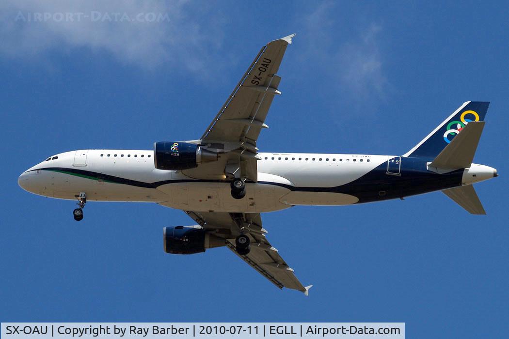 SX-OAU, 2010 Airbus A320-232 C/N 4193, Airbus A320-214 [4193] (Olympic Air) Home~G 11/07/2010. On approach 27R.