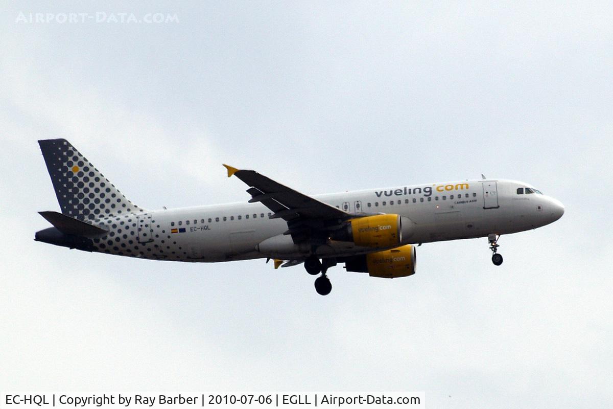 EC-HQL, 2001 Airbus A320-214 C/N 1461, Airbus A320-214 [1461] (Vueling Airlines) Home~G 06/07/2010. On approach 27L.